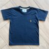 Camiseta Infantil Masculina Preta Manga Curta Básica Fernanda Ramos Kids