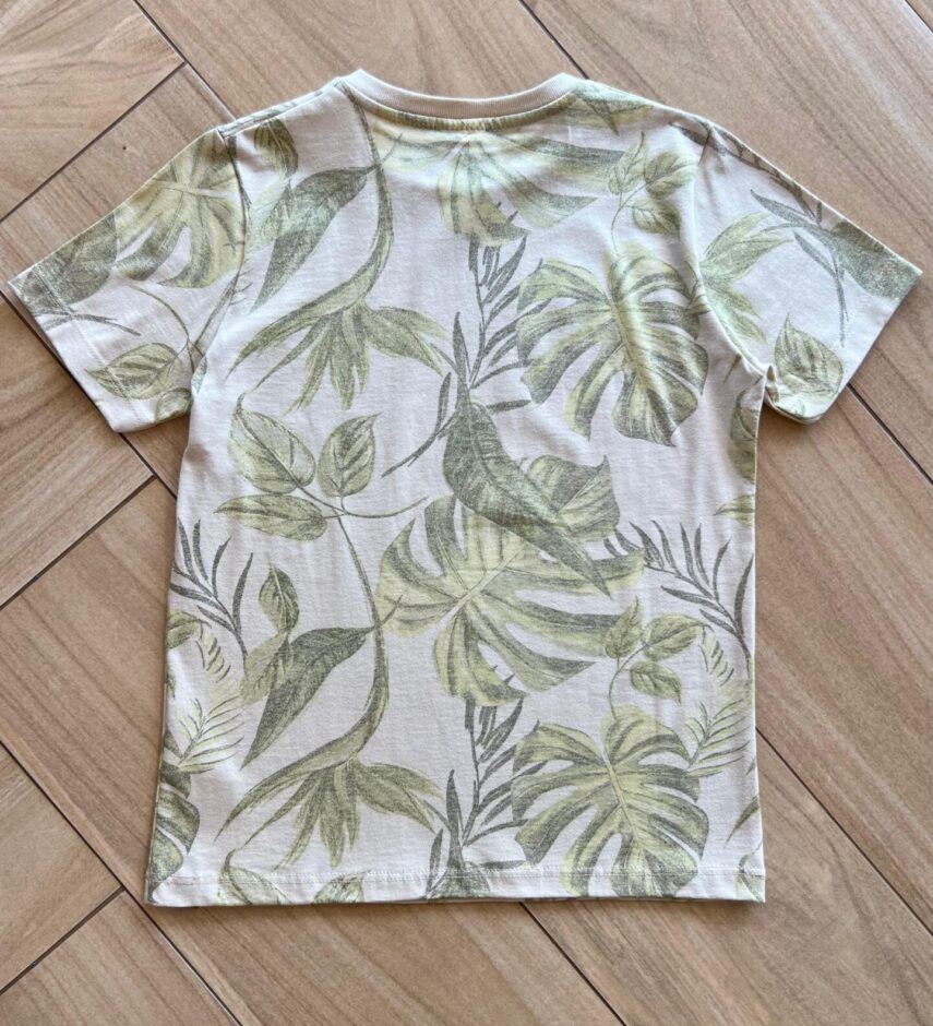 Camiseta Infantil Masculina Welcome Paradise Bege Fernanda Ramos Kids