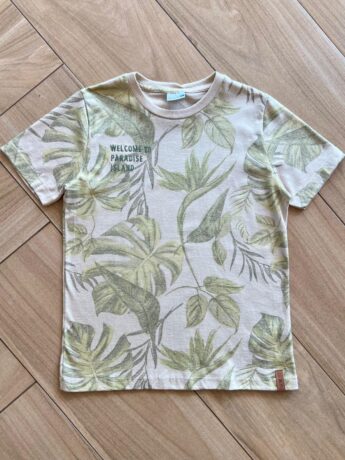 Camiseta Infantil Masculina Welcome Paradise Bege Fernanda Ramos Kids