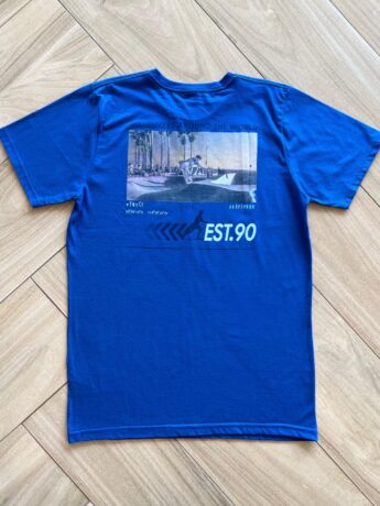 Camiseta Infantil Masculina World Skate Azul Bic Fernanda Ramos Kids