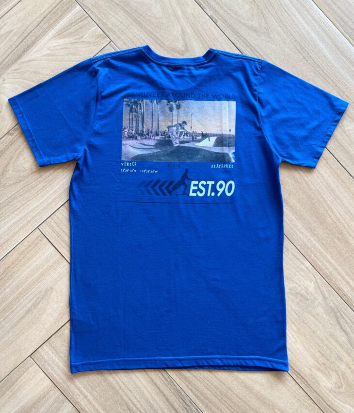 Camiseta Infantil Masculina World Skate Azul Bic Fernanda Ramos Kids