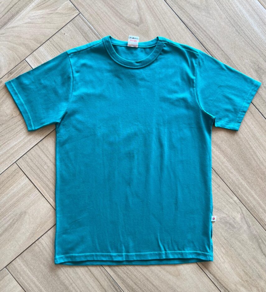 Camiseta Juvenil Masculina Meia Malha Tradicional Verde Fernanda Ramos Kids