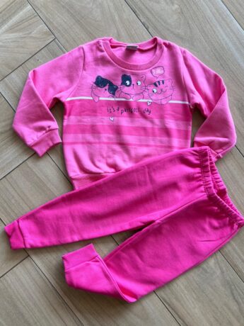 Conjunto Feminino Blusa Manga Longa It´s Purrfect Day com Calça Fernanda Ramos Kids