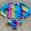 Conjunto Infantil Feminino Biquíni Cropped e Calcinha Sereia Fernanda Ramos Kids