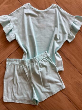 Conjunto Infantil Feminino Blusa All You Need is Love e Short Fernanda Ramos Kids