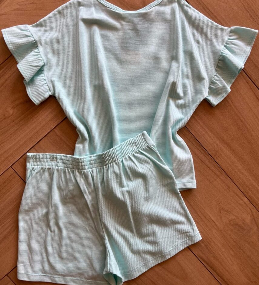Conjunto Infantil Feminino Blusa All You Need is Love e Short Fernanda Ramos Kids