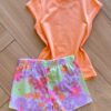 fernandaramoskids com br Conjunto Infantil Feminino Blusa Be Good e Short 1
