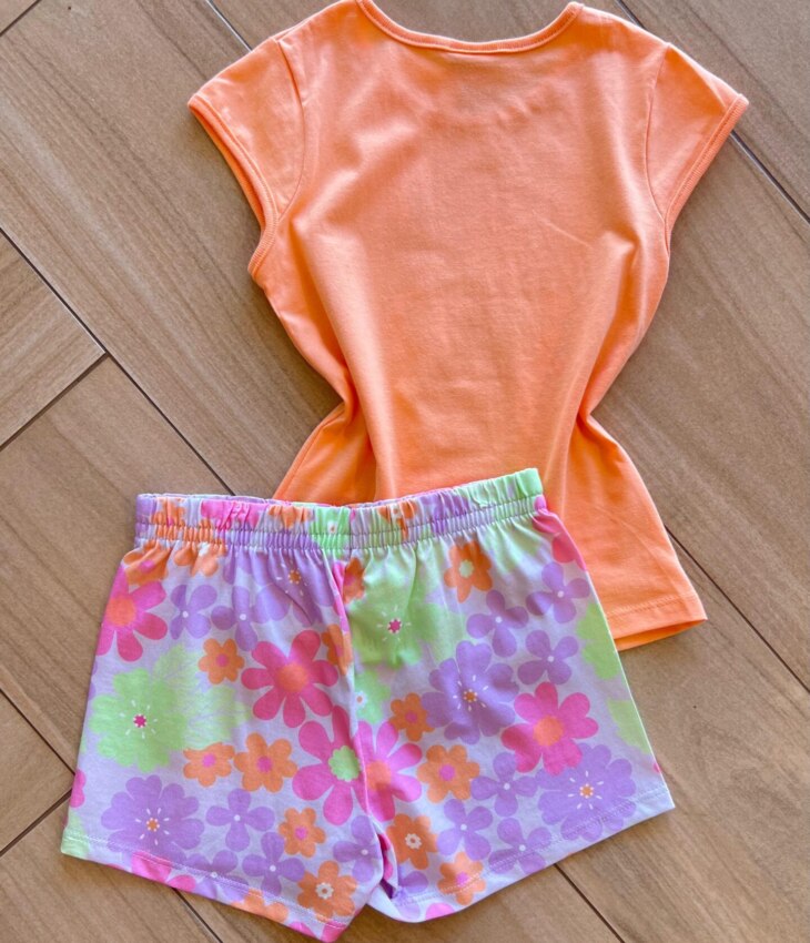fernandaramoskids com br Conjunto Infantil Feminino Blusa Be Good e Short 1