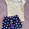 fernandaramosstore com br Conjunto Infantil Feminino Blusa Be Good e Short Azul Escuro2