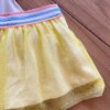 fernandaramoskids com br Conjunto Infantil Feminino Blusa Believe in Yourself e Short Saia Amarelo1
