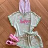 Conjunto Infantil Feminino Blusa Box e Short Saia Botonê Fernanda Ramos Kids
