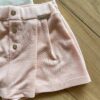 fernandaramoskids com br Conjunto Infantil Feminino Blusa com Flor Bordada e Short Saia Rosa2