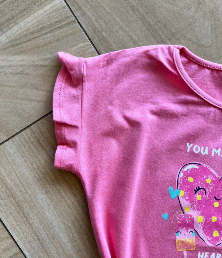 fernandaramoskids com br Conjunto Infantil Feminino Blusa Coração Short Listras Coloridas 1
