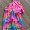 Conjunto Infantil Feminino Blusa Cropped e Short Saia Colorido Fernanda Ramos Kids