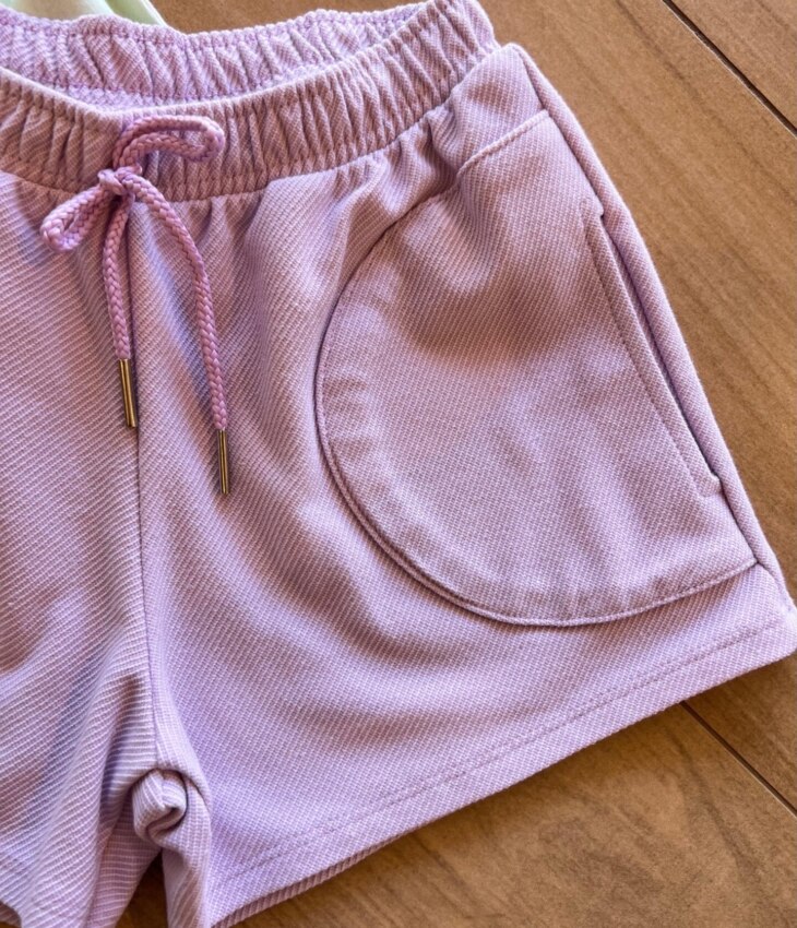 fernandaramoskids com br Conjunto Infantil Feminino Blusa e Short Lilás 1