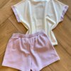 fernandaramoskids com br Conjunto Infantil Feminino Blusa e Short Lilás 2
