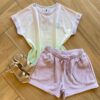 Conjunto Infantil Feminino Blusa e Short Lilás Fernanda Ramos Kids