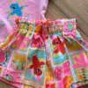 fernandaramoskids com br Conjunto Infantil Feminino Blusa e Short Que Calor Estampado2