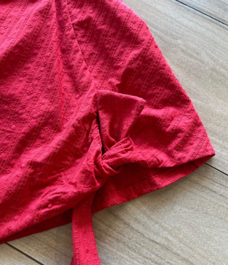 fernandaramoskids com br Conjunto Infantil Feminino Blusa e Short Vermelho 1