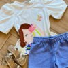 fernandaramoskids com br Conjunto Infantil Feminino Blusa Fotografia e Short Lilás1