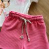 fernandaramoskids com br Conjunto Infantil Feminino Blusa Girafa e Short 1