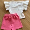 fernandaramoskids com br Conjunto Infantil Feminino Blusa Girafa e Short 3