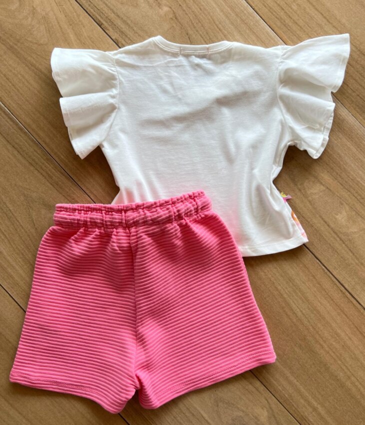 fernandaramoskids com br Conjunto Infantil Feminino Blusa Girafa e Short 3