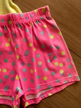 fernandaramosstore com br Conjunto Infantil Feminino Blusa Have Fun e Short Pink com Bolinha1