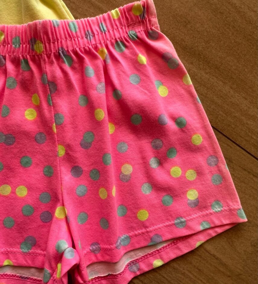 fernandaramosstore com br Conjunto Infantil Feminino Blusa Have Fun e Short Pink com Bolinha1