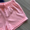 fernandaramoskids com br Conjunto Infantil Feminino Blusa Love e Short Laranja2