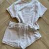 fernandaramoskids com br Conjunto Infantil Feminino Blusa Made White Love e Short Rose Brilhante2