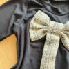 fernandaramoskids com br Conjunto Infantil Feminino Blusa Manga Laço Longa e Saia 1