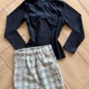 fernandaramoskids com br Conjunto Infantil Feminino Blusa Manga Laço Longa e Saia 2