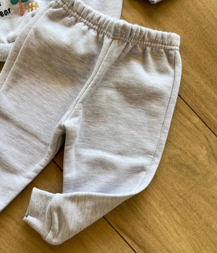 fernandaramoskids com br Conjunto Infantil Feminino Blusa Manga Longa com Calça Cinza 2