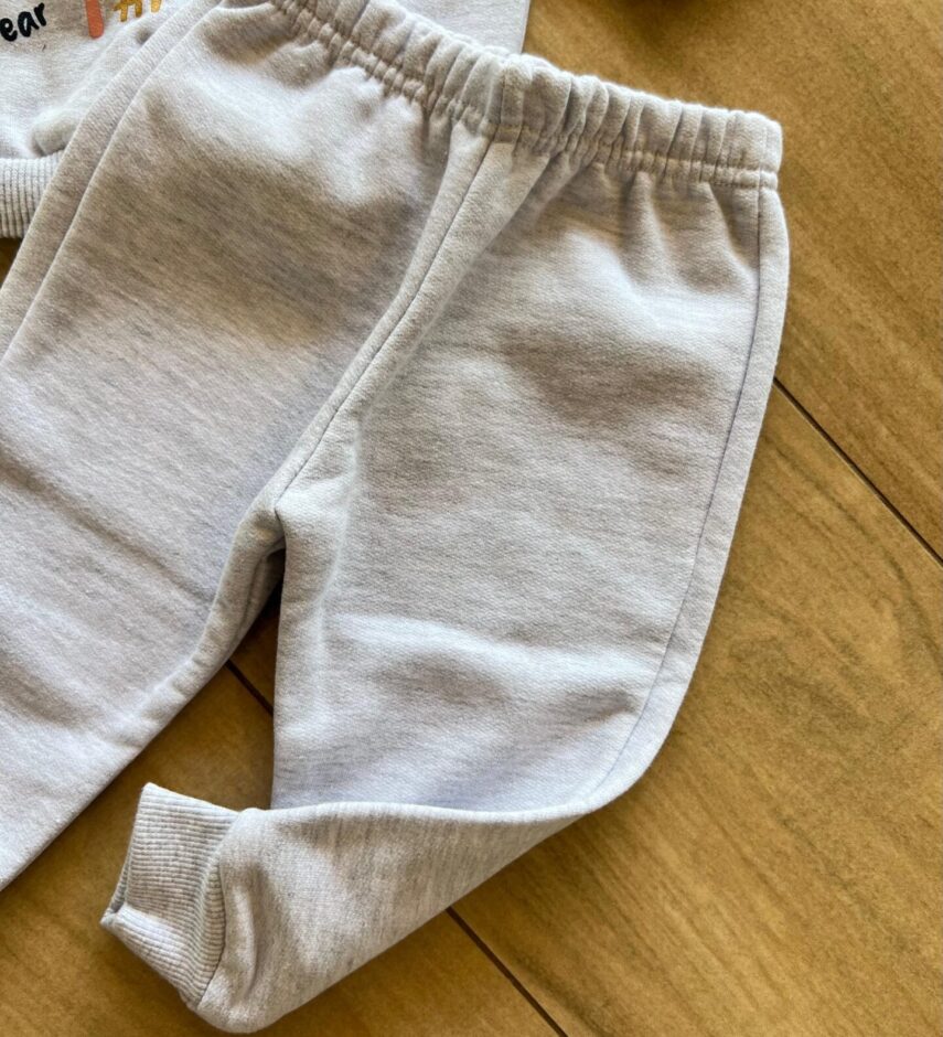 fernandaramoskids com br Conjunto Infantil Feminino Blusa Manga Longa com Calça Cinza 2