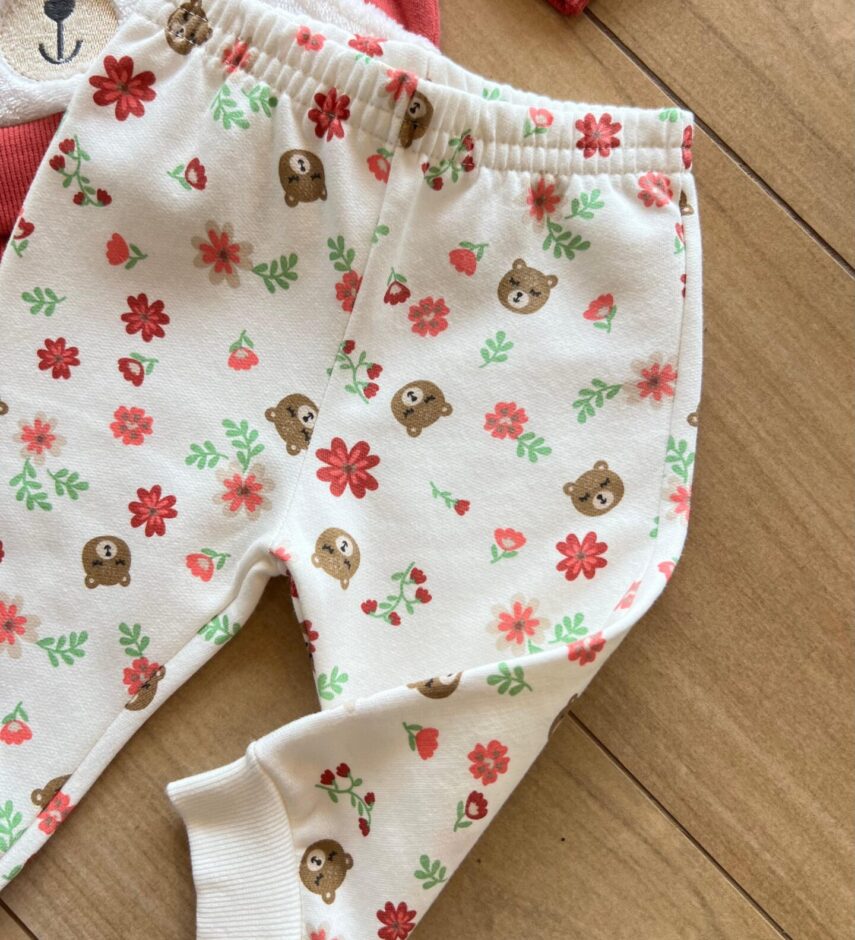fernandaramoskids com br Conjunto Infantil Feminino Blusa Manga Longa com Calça Ursinho 1