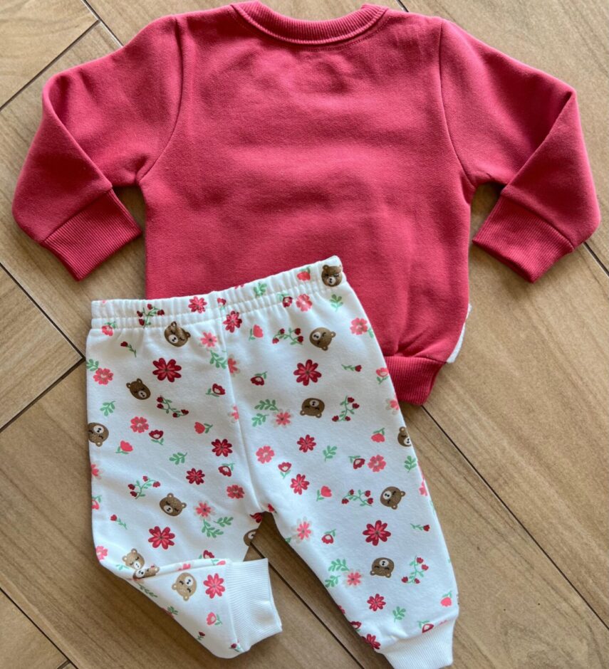 fernandaramoskids com br Conjunto Infantil Feminino Blusa Manga Longa com Calça Ursinho 2