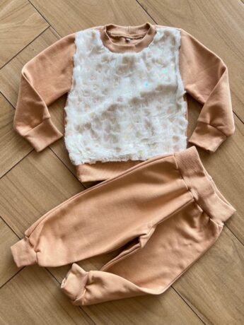 Conjunto Infantil Feminino Blusa Manga Longa Coração com Calça Fernanda Ramos Kids