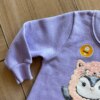fernandaramoskids com br Conjunto Infantil Feminino Blusa Manga Longa Pinguim com Calça 1