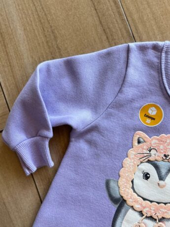 fernandaramoskids com br Conjunto Infantil Feminino Blusa Manga Longa Pinguim com Calça 1