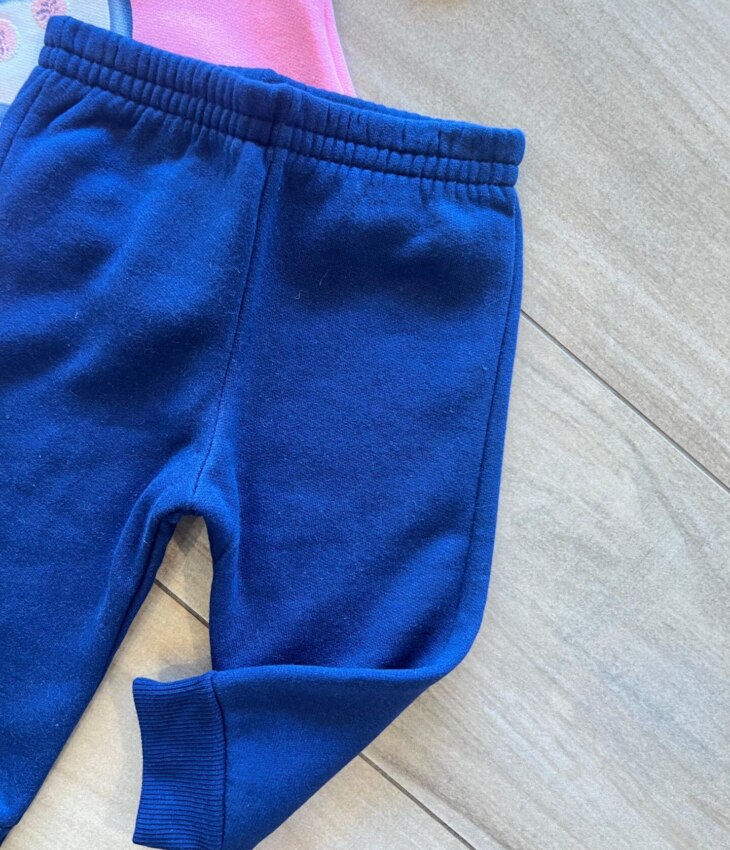 fernandaramoskids com br Conjunto Infantil Feminino Blusa Manga Longa Pinguim com Calça Azul 2