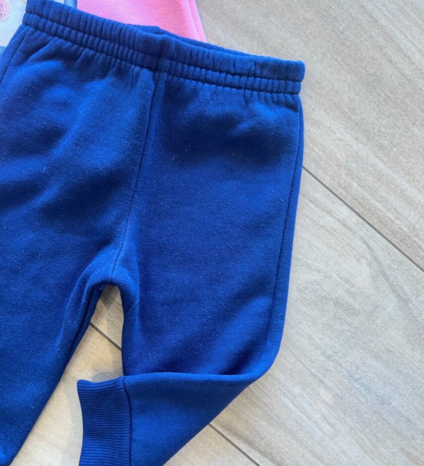 fernandaramoskids com br Conjunto Infantil Feminino Blusa Manga Longa Pinguim com Calça Azul 2