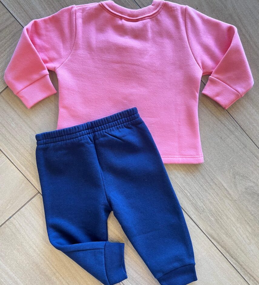 fernandaramoskids com br Conjunto Infantil Feminino Blusa Manga Longa Pinguim com Calça Azul 3