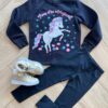 Conjunto Infantil Feminino Blusa Manga Longa Unicórnio com Calça Fernanda Ramos Kids