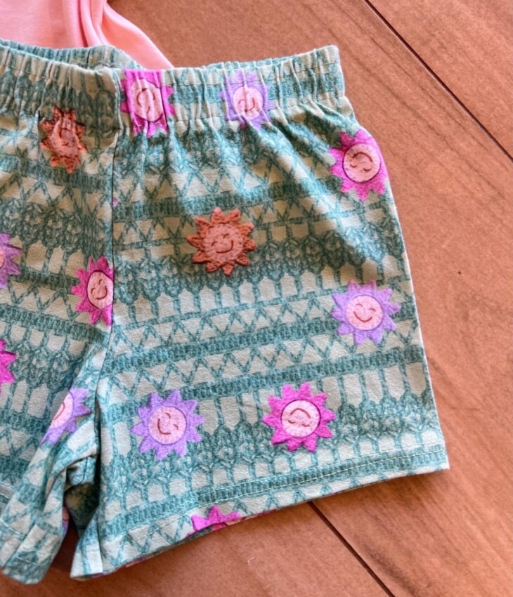 fernandaramoskids com br Conjunto Infantil Feminino Blusa Salmão Momentos Alegres e Short2