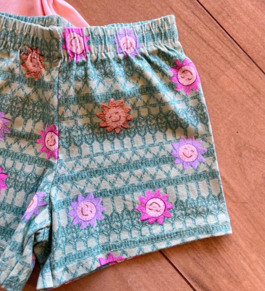 fernandaramoskids com br Conjunto Infantil Feminino Blusa Salmão Momentos Alegres e Short2