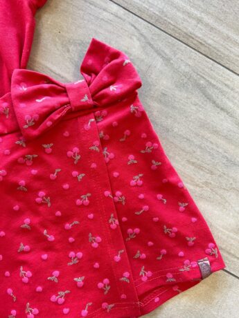 fernandaramoskids com br Conjunto Infantil Feminino Blusa Short Cereja Vermelho 1
