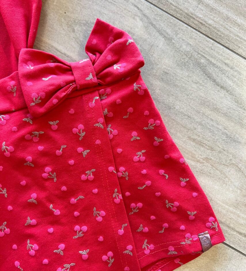 fernandaramoskids com br Conjunto Infantil Feminino Blusa Short Cereja Vermelho 1