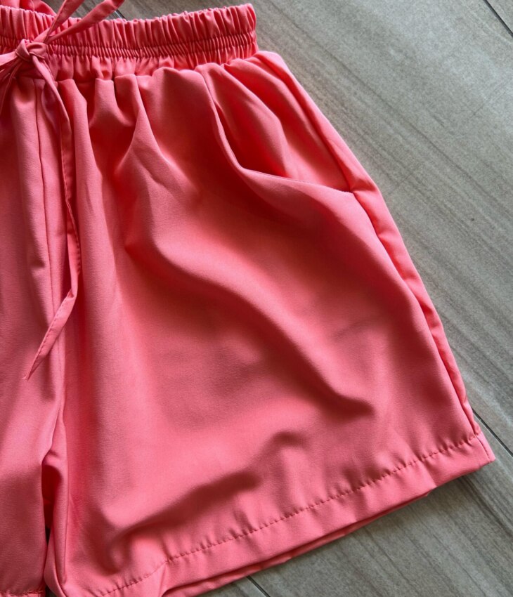 fernandaramoskids com br Conjunto Infantil Feminino Blusa Short Coral 2