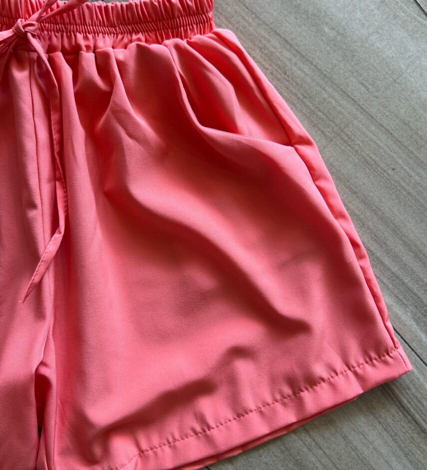 fernandaramoskids com br Conjunto Infantil Feminino Blusa Short Coral 2